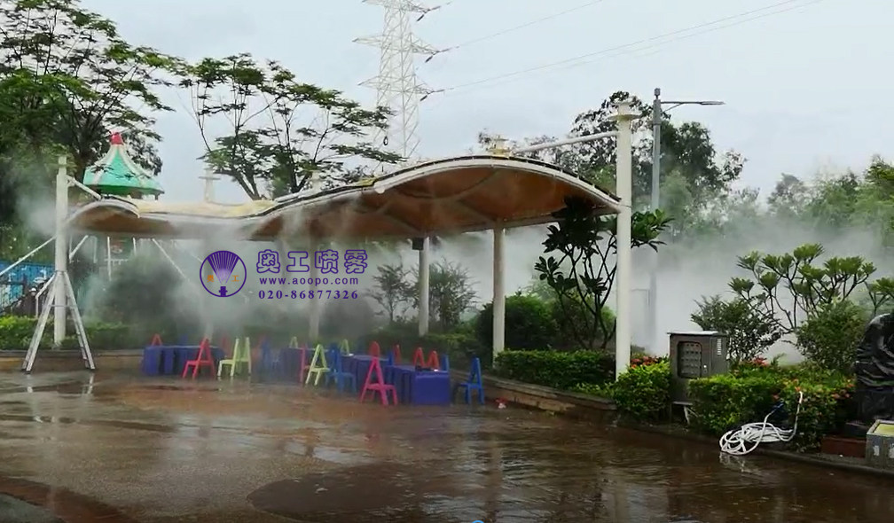 人造雾喷雾降温系统案例